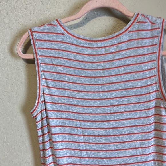 CAbi Tangerine striped‎ peplum tank #5331, size XS - Picture 6 of 7
